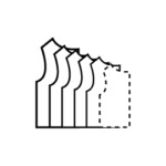 Pattern grading service icon for multi-size garment development